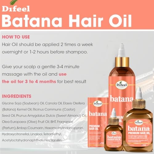 Difeel Elevated Batana Premium Hair Oil 8 oz