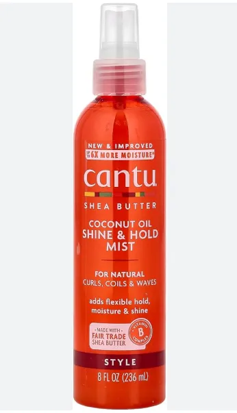 [8056] Cantu Coconut Milk Nat Shine & Hold Mist 8.4 oz