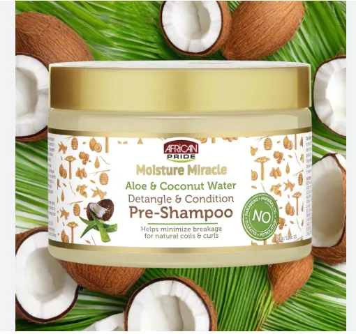 [239] African Pride Moisture Miracle Aloe & Coco Pre Shampoo 12oz