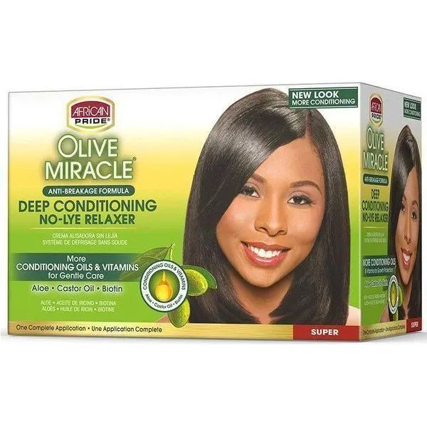 [254] African Pride Olive Miracle Relaxer Kit Super