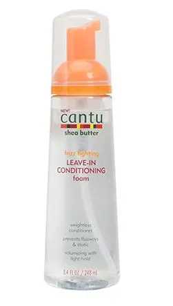 Cantu Shea Butter Frizz Fighting Leave in Foam 8.4oz