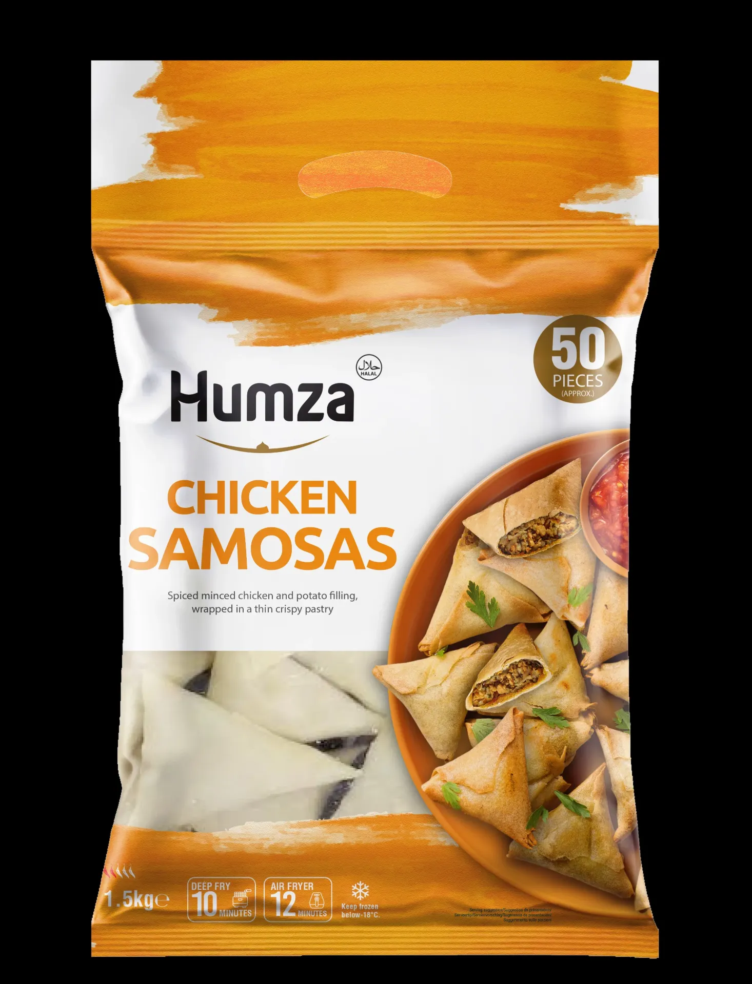Humza Chicken Samosa 1500g ( 50 pcs )