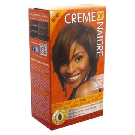 [930] Creme of Nature Gel Dye Med Warm Brown 7.3