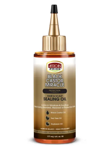 [232] African Pride Black Castor Miracle Hair & Scalp Sealing Oil