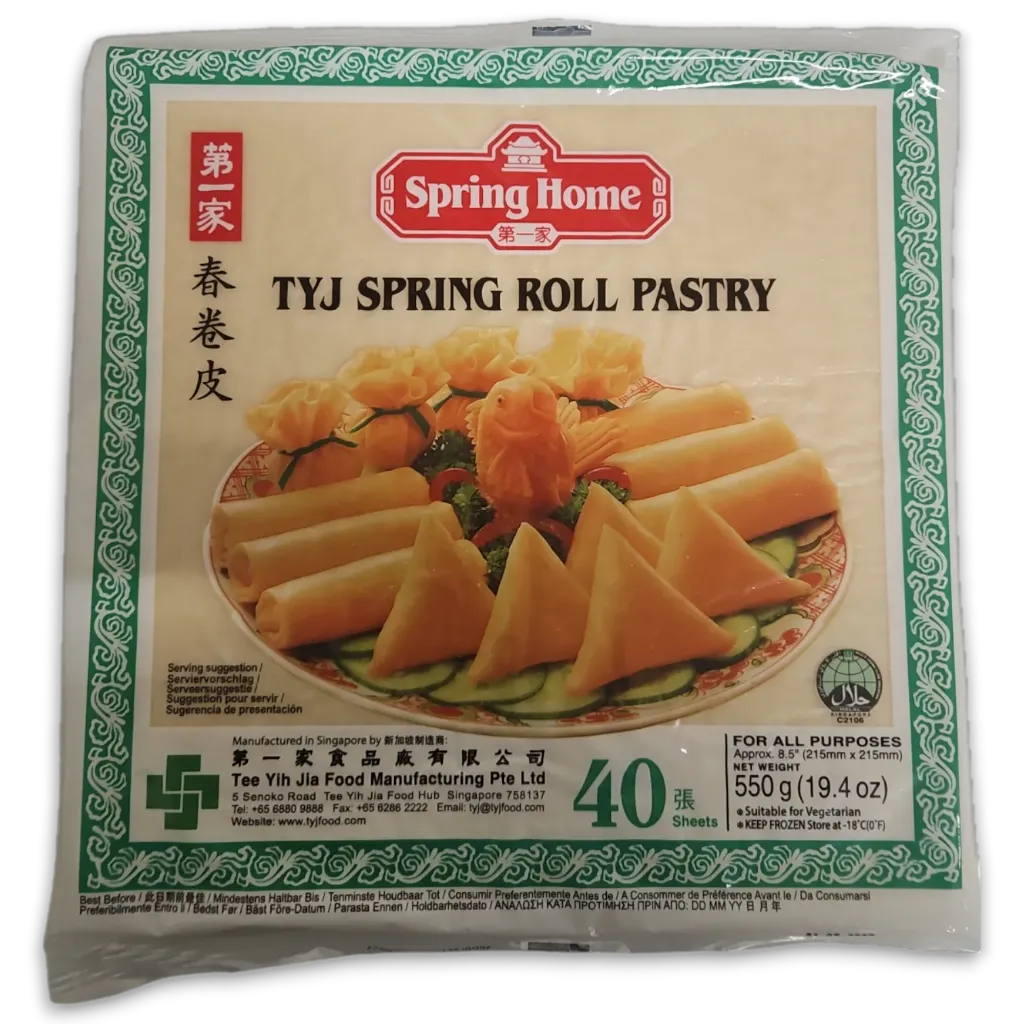 TYJ Spring Roll Pastry 215 mm 40 leaves 500 gr-SG
