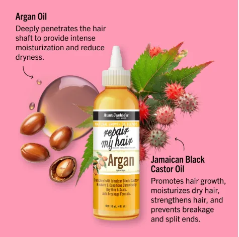 [7099] Aunt Jackie's Growth Oil repair my hair Argan 118ml