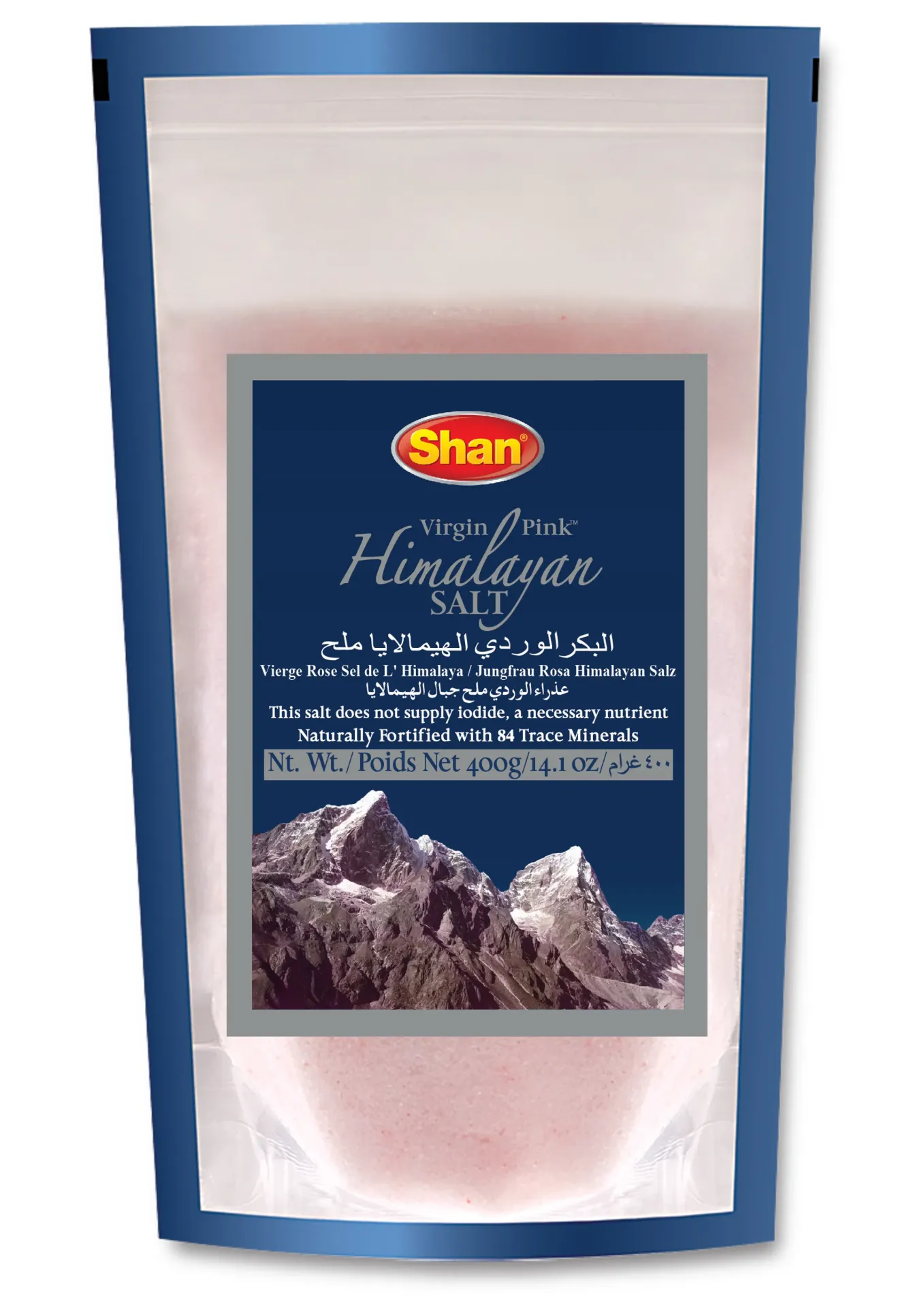 [7656] Shan Himalayan Pink Salt ( Stand up Pouch) 400g