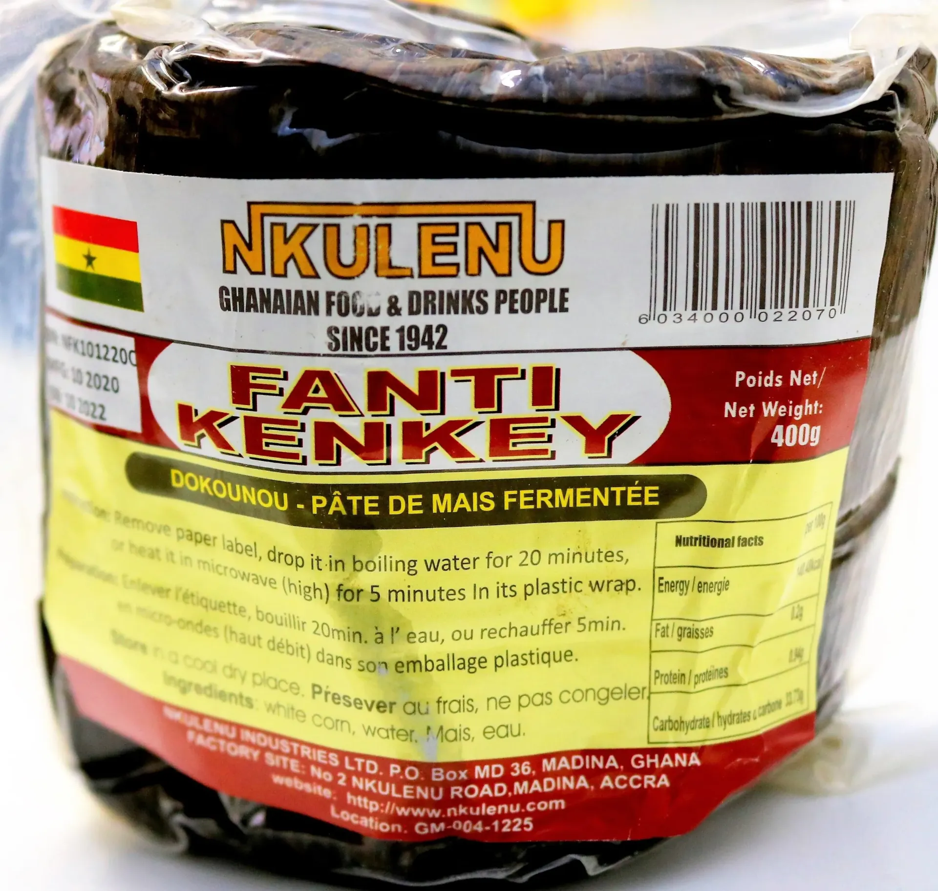NKULENU'S Fanti Kenkey 400g