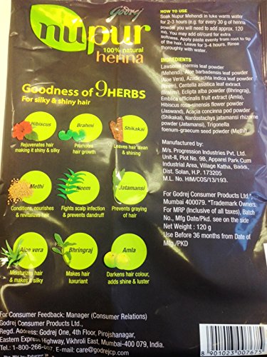 Nupur Henna ( with 9 herbs ) 150g