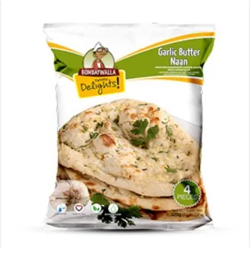 [8403] Bombaywalla Frozen Garlic Naan - Value Pack 1.28kg