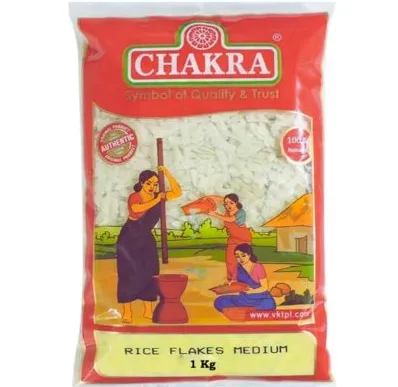 [8765] Chakra Rice Flakes Medium 1kg