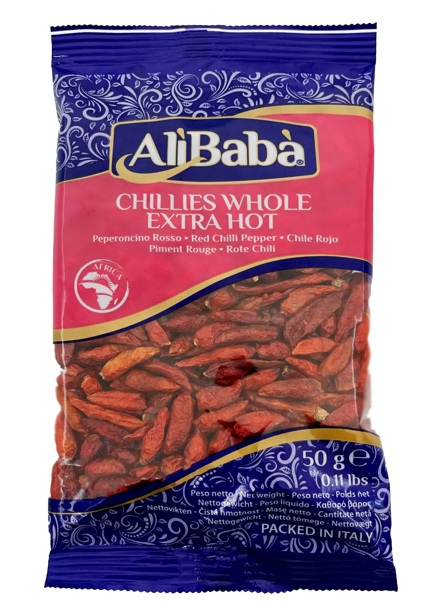 [8874] Ali Baba Chillies Whole Ex Hot 50g