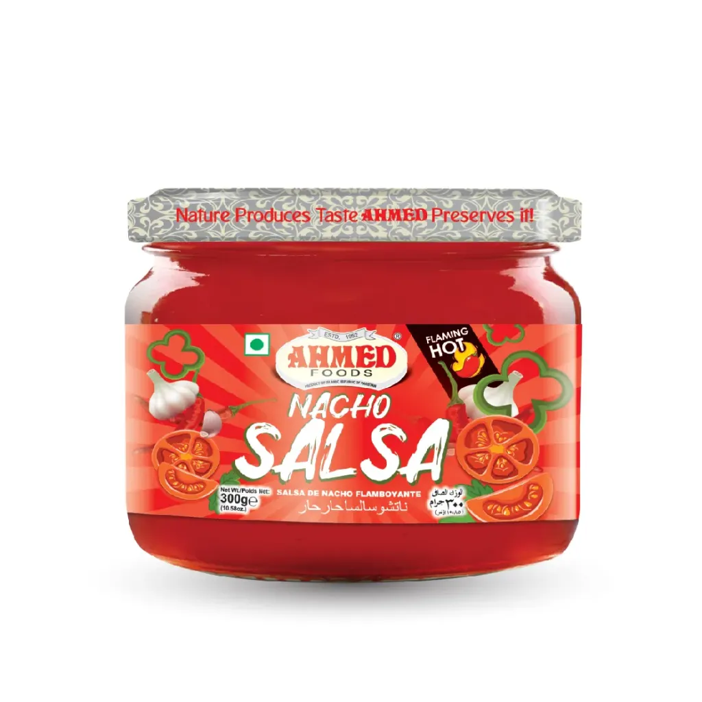 [9609] Ahmed Nacho Salsa Sauce Flaming Hot 300g