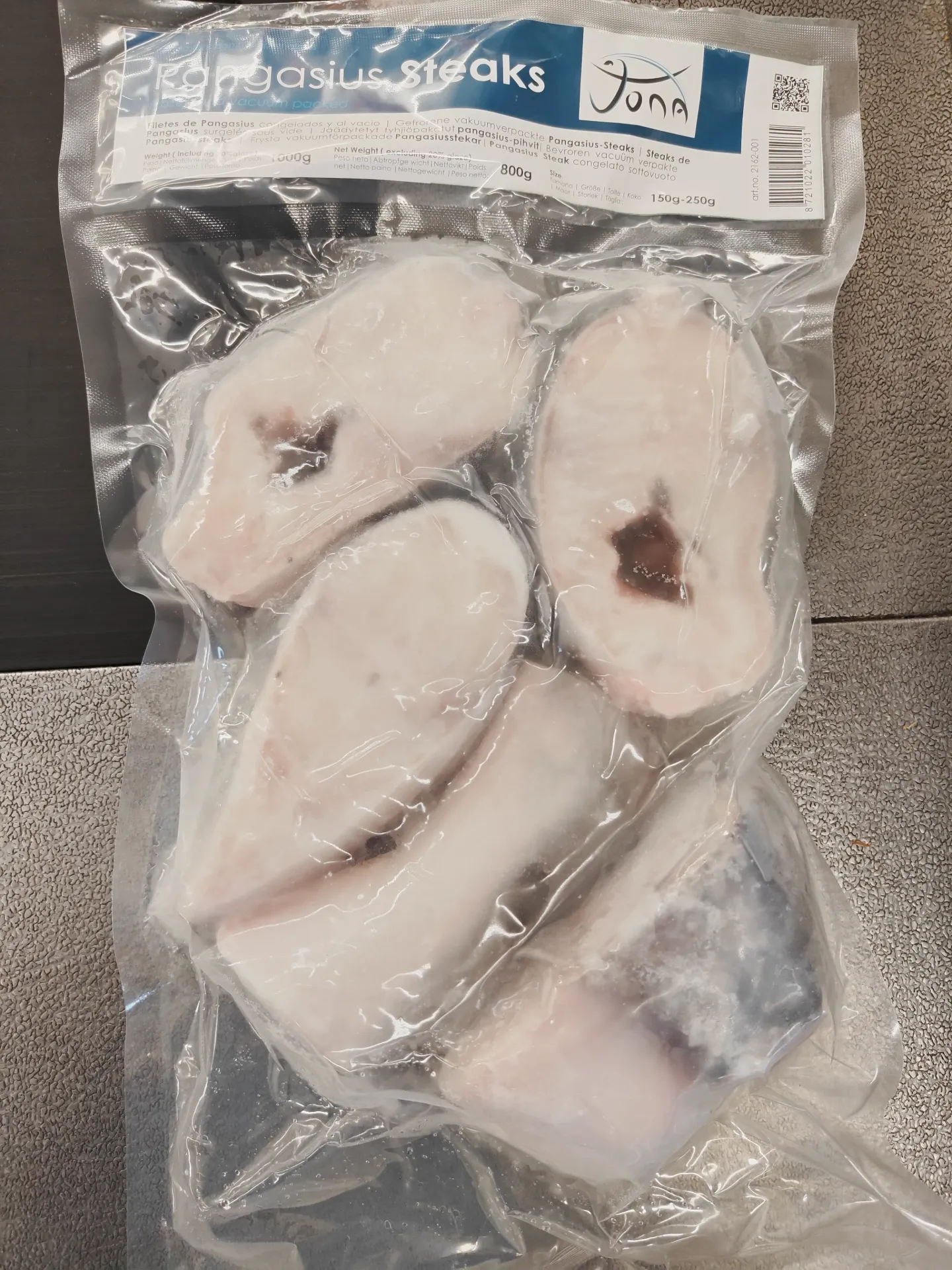 [10266] Jona Pangasius Steaks 150-250g VP 1kg 20% -VN