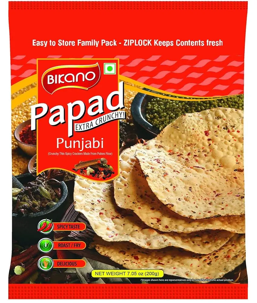 [10337] Bikano Punjabi Papad 200g