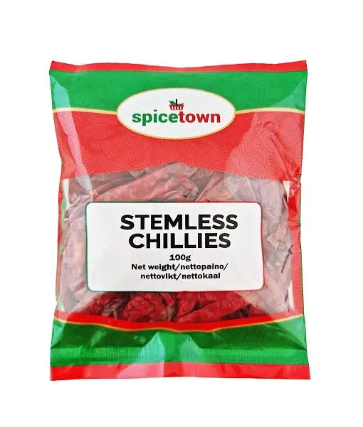 Spicetown Whole Chillies Stemless 100g