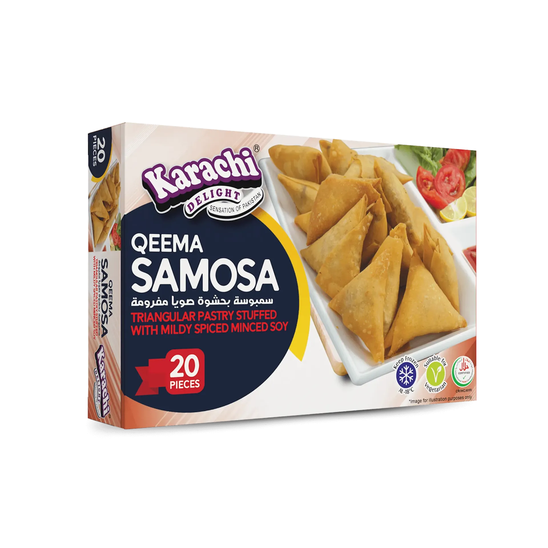 Karachi Delight 20 pcs Soya Samosa 560g