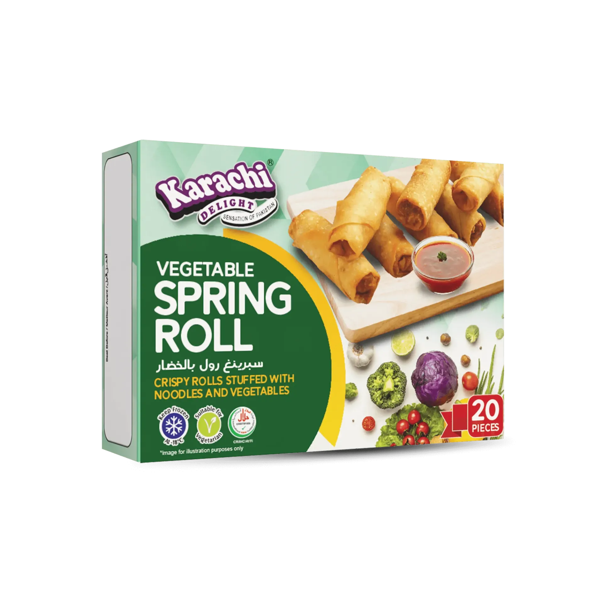 [10789] Karachi Delight 20 pcs Spring Rolls 800g