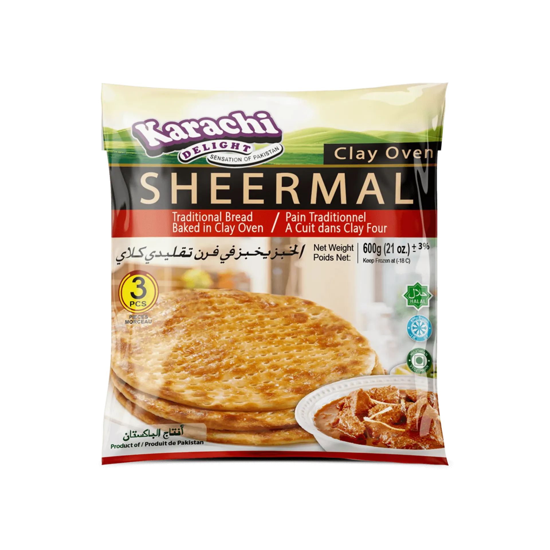Karachi Delight 3 pcs Sheermal 600g