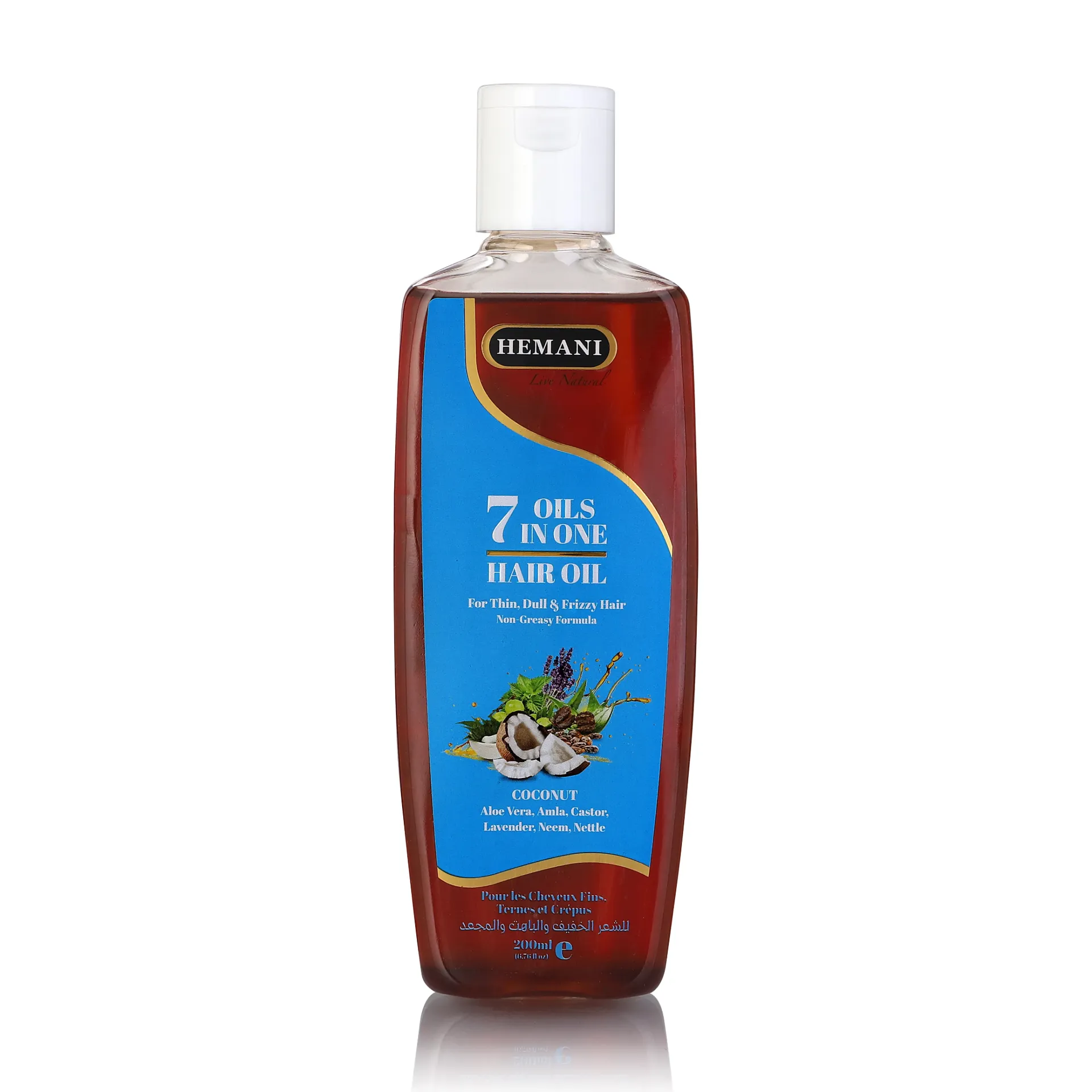 [11098] Hemani 7 in 1 Hair Oil Coconut 200ml