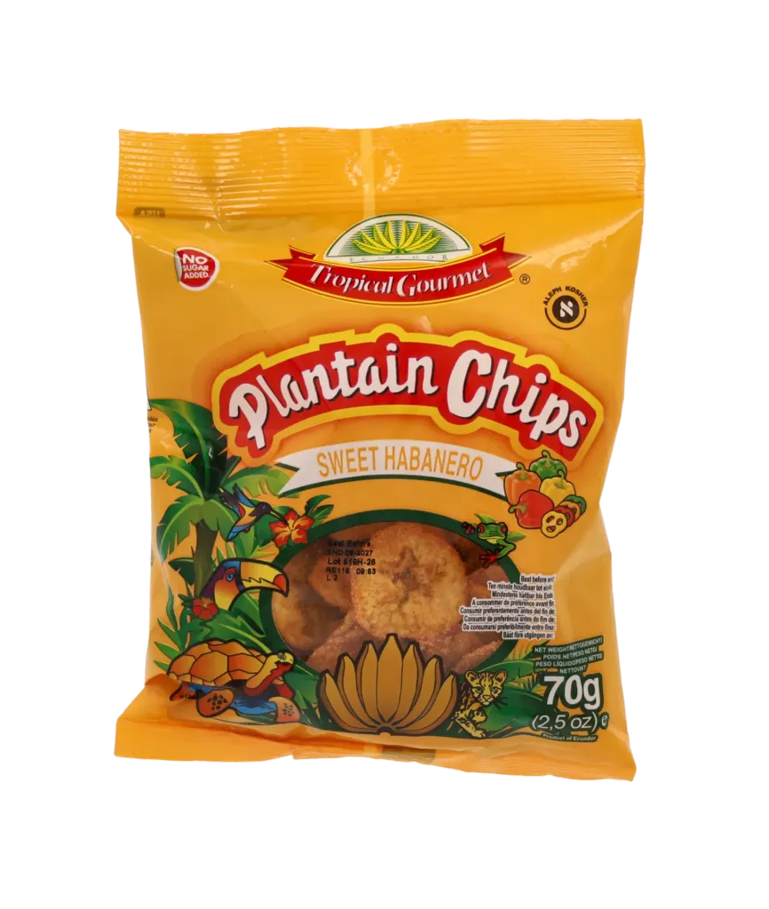 Tropical Gourmet Sweet Habanero Plantain Chips  70g