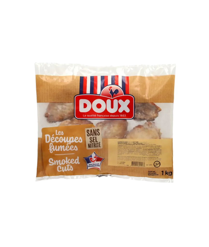 [11225] Doux Smoked Turkey Tails Halal (France) 1kg