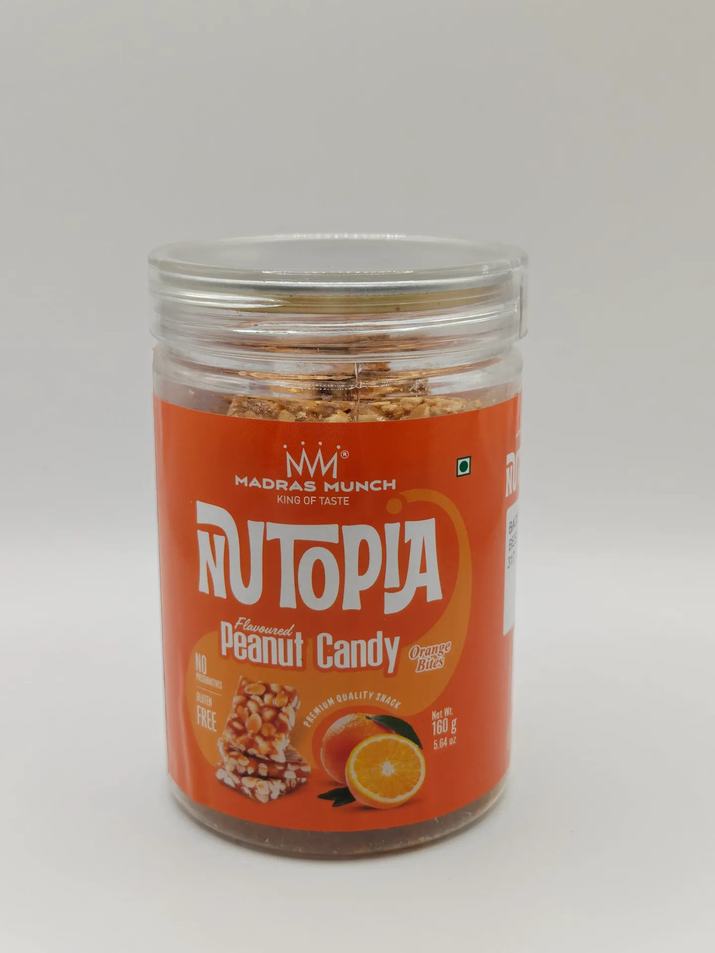 Nutopia Peanut Candy Orange 160g