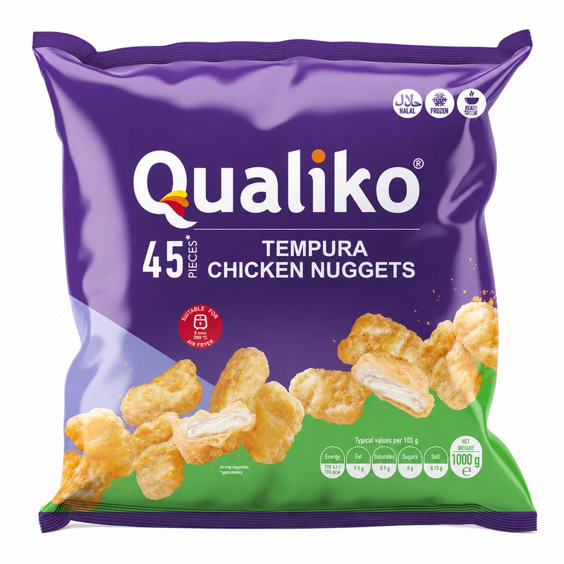 [20215] Qualiko Chicken nuggets Tempura 1kg